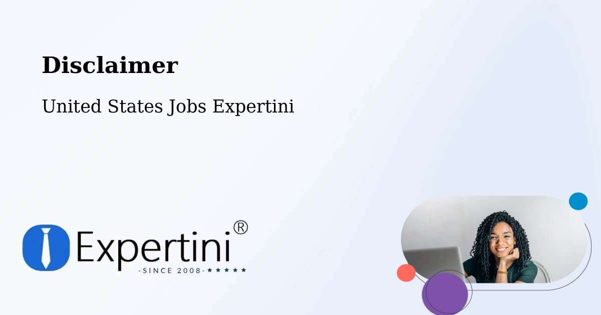 Disclaimer – Irwindale - United States Jobs Expertini